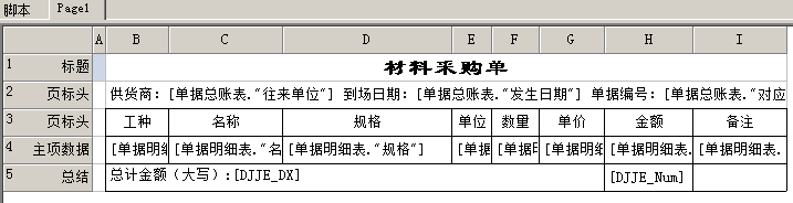 材料采購單